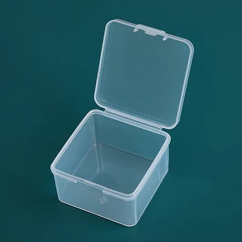 Прозрачный ящик для хранения Квадратных мелочей, Упаковочные коробки, Ювелирные Изделия, Бусины, Контейнер для мелочей, Органайзер, Рыболовные Инструменты