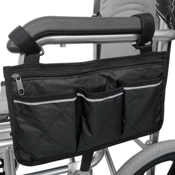 сумка для хранения 1 шт., Электрический скутер, Подлокотник для инвалидной коляски, Боковая сумка для хранения, Сумка для хранения подлокотника сиденья