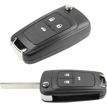Корпус ключа-ручки-Chevrolet-Camaro Cruze Epica Lova - 3 клавиши + кнопки с логотипом
