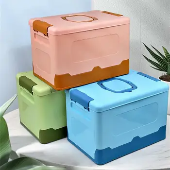 Складной Ящик Для Хранения Большой Емкости Штабелируемый Складной Утолщенный Производственный Ящик Для Хранения Бытовых Товаров Без Запаха Пластиковая Коробка