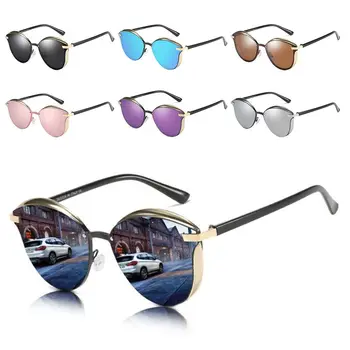 Солнцезащитные очки в большой оправе с защитой от UV400 для езды на велосипеде/вождения Солнцезащитные очки Cateye с поляризованными черными оттенками для женщин и мужчин