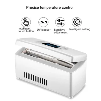 Мини-холодильник для аптечки, USB-портативный Инсулиновый футляр для путешествий с ЖК-дисплеем, Температурный холодильник для Инсулина для автомобиля