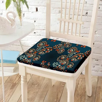 Абстрактные цветы печатный валик стула подушками для сидения из пены с эффектом памяти мягкий моющийся пальто стулья коврик для RV отпуск домашнего декора