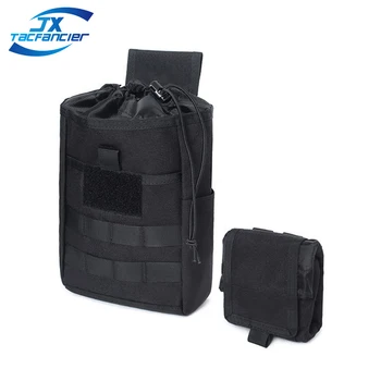Тактический рулонный подсумок для магазина Mag Mini Складной поясной карман для хранения EDC, Тактическая спортивная охотничья сумка 500D Нейлон