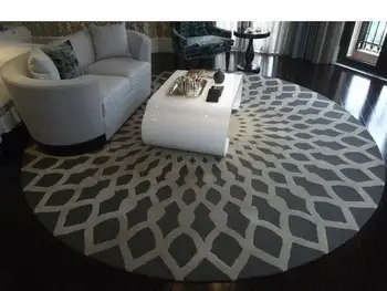 Простой круглый ковер alfombras Современные ковры ручной работы Гостиная Спальня Модный креативный журнальный столик диван tapete