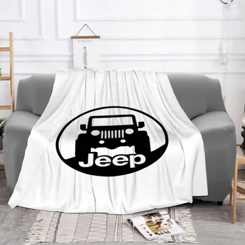 Детское одеяло для дивана с зимним логотипом Jeep, Пушистые мягкие одеяла для кровати, которые можно стирать в машине, Пушистые накидки для детских флисовых кроватей, Ворсинки