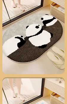 GBD0506 Искусственный кашемировый коврик для пола, ковер для входа в туалет, дверной коврик, впитывающий и нескользящий коврик, коврик для ног в ванной