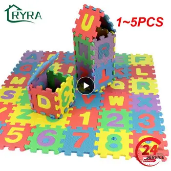 1 ~ 5ШТ Головоломка с цифрами и алфавитом, Пенопластовые Мини-коврики-головоломки, Обучающая игрушка по математике, Подарочные Строительные блоки, Коврики для детской, ковер для детской комнаты