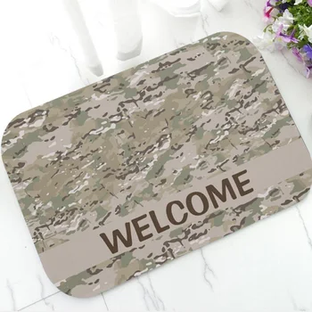 Военный Армейский Камуфляжный Приветственный Дверной Коврик для Входной Двери Камуфляжный Коврик Для Пола Нескользящий Моющийся Ковер Carpet Home Decor
