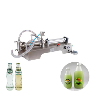 Автоматическая Одноголовочная Небольшая Машина для Розлива, Жидкого Масла и Воды для Соковых Напитков
