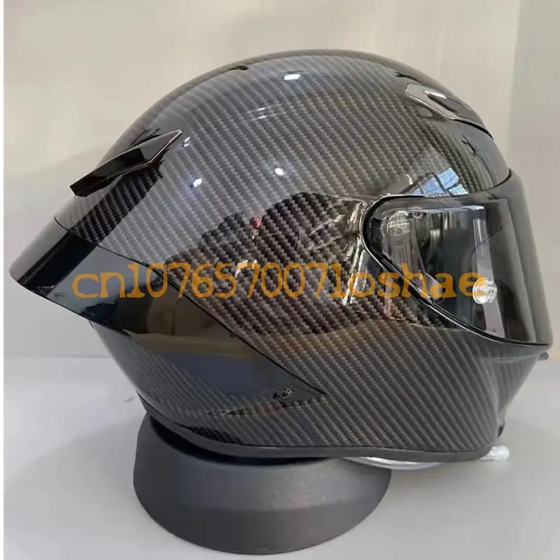PISTA GPRR Высокопрочный полнолицевый шлем из углеродного волокна для мотогонок и шоссейных поездок Мотоциклетный защитный шлем