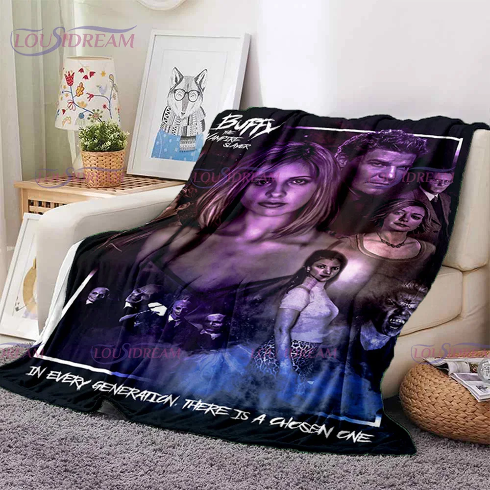 Одеяло Buffy The Vampire Slayer, Диванное Одеяло для Кроватей, Мягкое Теплое Покрывало, Плед, Портативное Дорожное Плед, Королева