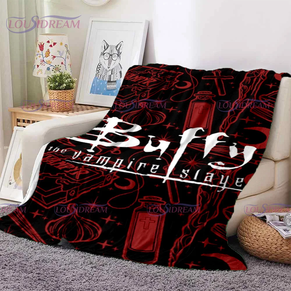 Одеяло Buffy The Vampire Slayer, Диванное Одеяло для Кроватей, Мягкое Теплое Покрывало, Плед, Портативное Дорожное Плед, Королева