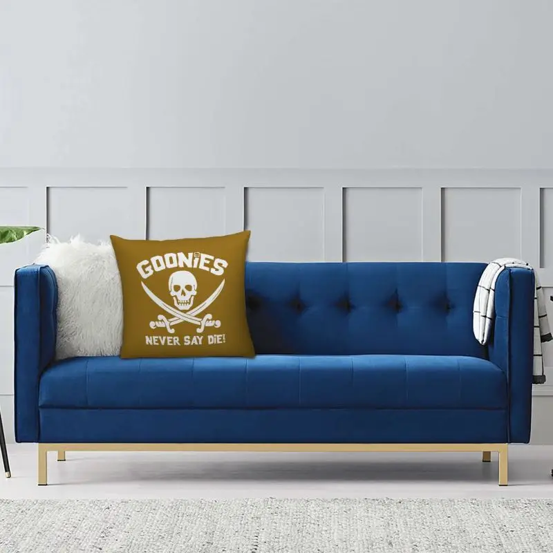 Современный чехол для подушки Goonies для дивана из полиэстера с готическим черепом, Наволочка для подушки Home Decor